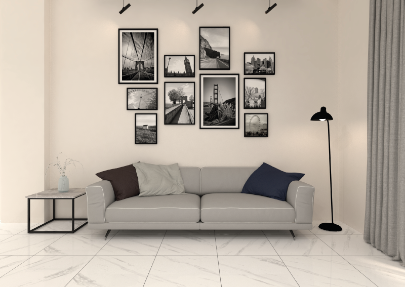 a photo wall