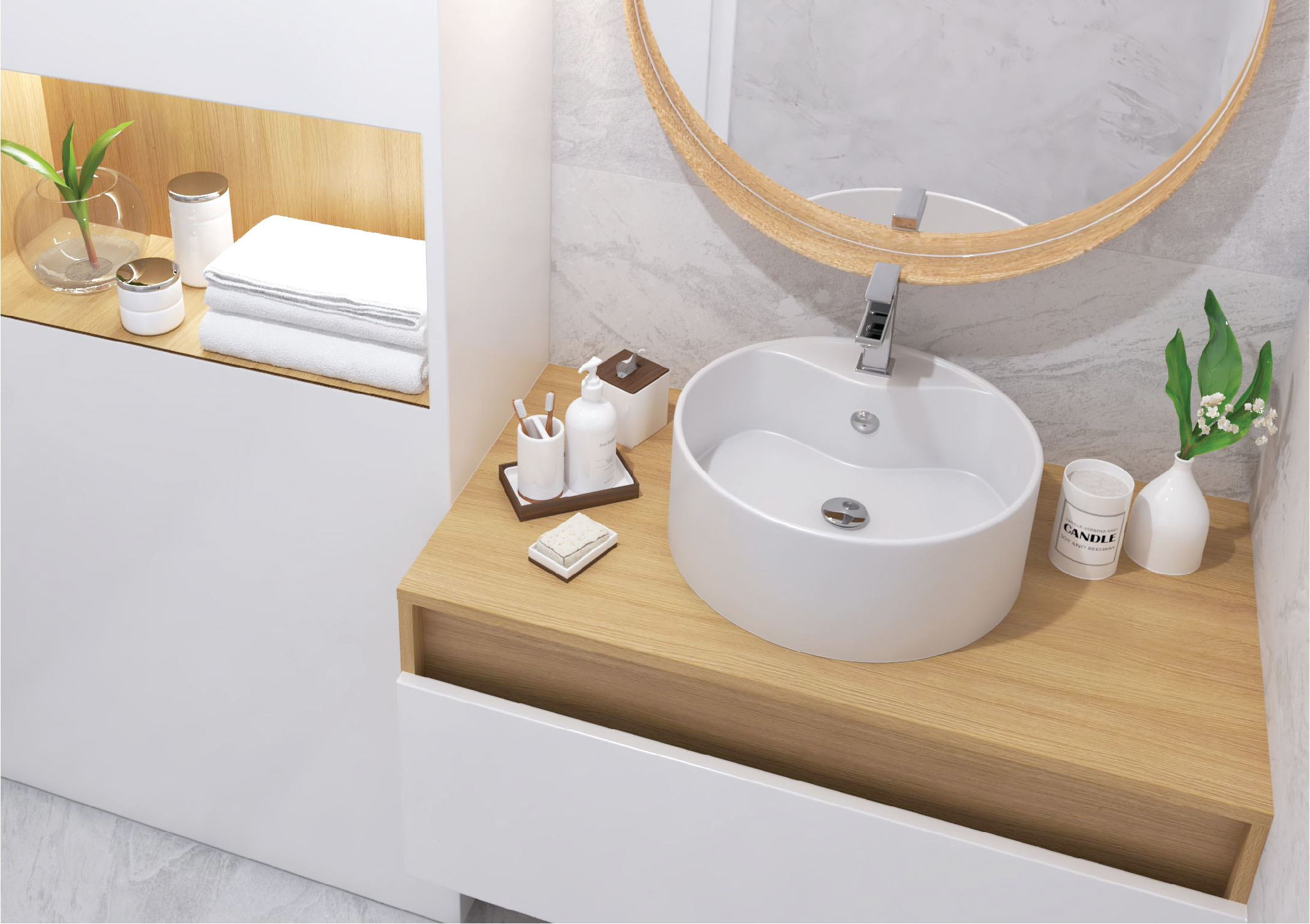 Small Bathroom Console Basin