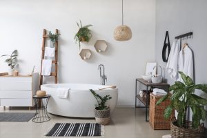 Adding greenery in the bathroom